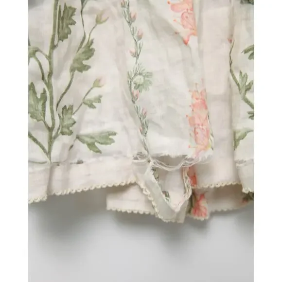 Agua by Agua Bendita Nispero Floral Linen Dress Size XL - Picture 9 of 9